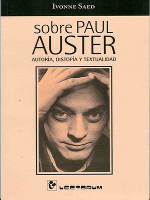 cover image of Sobre Paul Auster. Autoría, distopía y textualidad